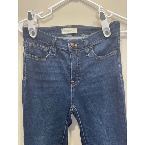 Madewell Women’s 9" Mid-Rise Skinny Jeans Size 26 Dark Wash - Picture 8 of 9